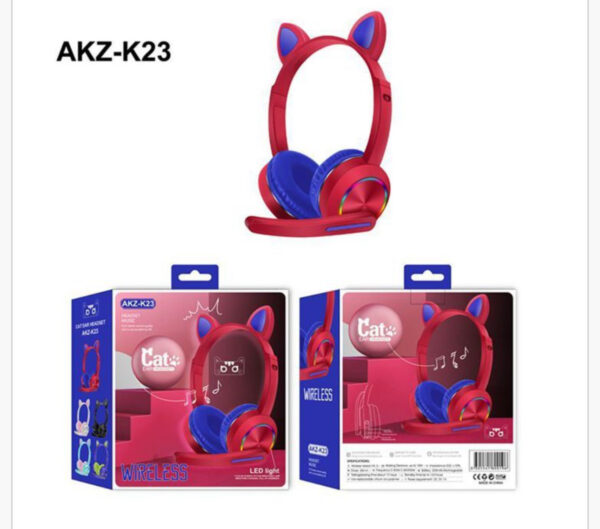 GAMING HEADPHONE CAT WITH MICROPHONE AKZ-020 - Image 2