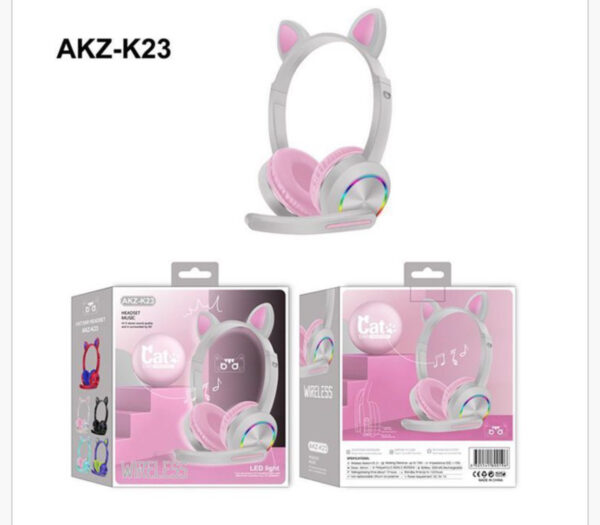 GAMING HEADPHONE CAT WITH MICROPHONE AKZ-020