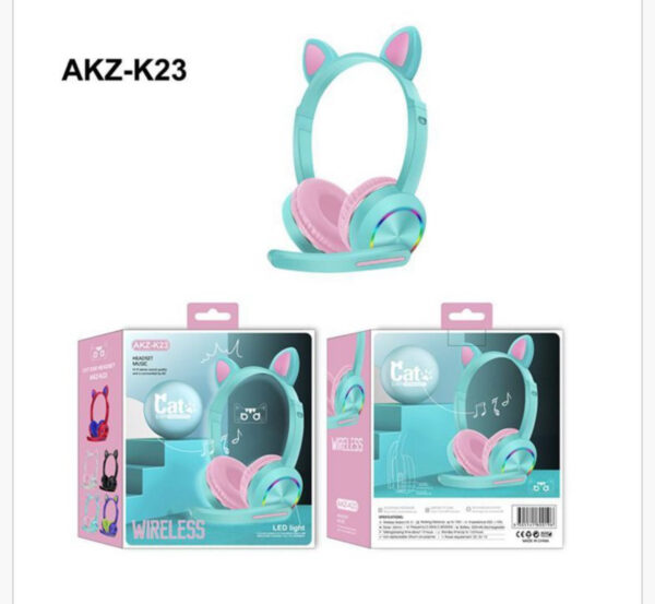 GAMING HEADPHONE CAT WITH MICROPHONE AKZ-020 - Image 4