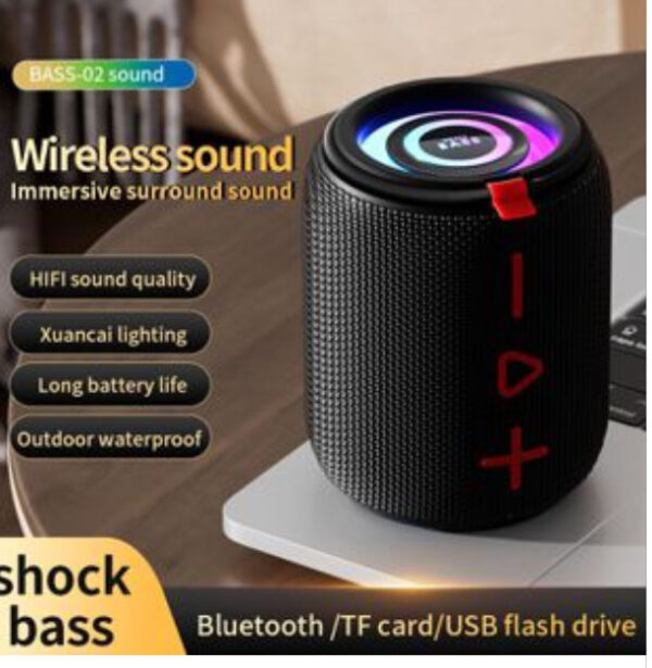 BLUETOOTH SPEAKER SUBWOOFER BLACK