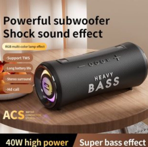 BLUETOOTH SPEAKER SUBWOOFER BLACK 40W