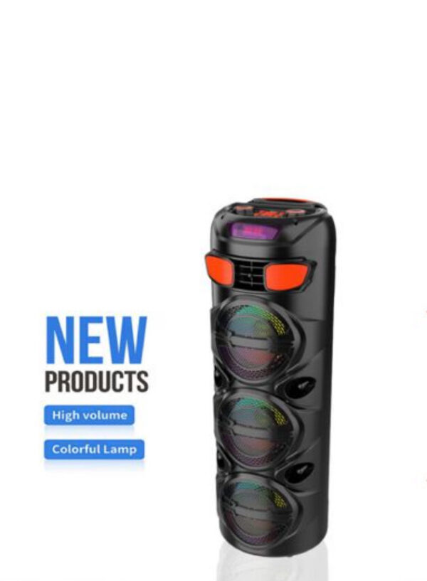 TROLLEY PORTABLE 3+6.5 INCH WIREKESS KARAOKE SPEAKER WITH MIC