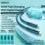 100W 1.2M ELASTIC DATA CABLE WITH DIGITAL DISPLAY
