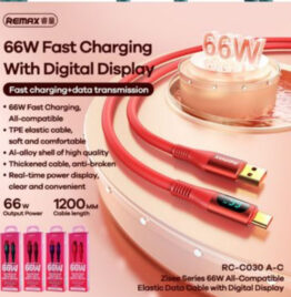 ELASTIC DATA CABLE66W WITH DISPLAY TYPE-C TO TYPE-C
