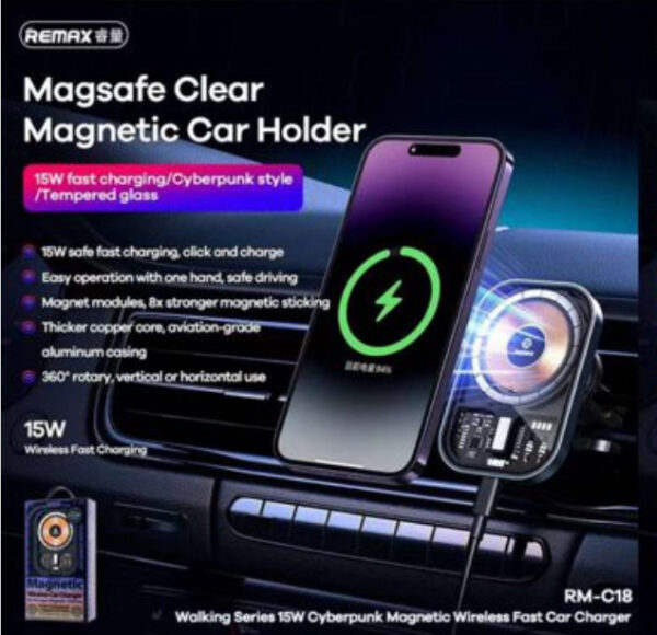 MAGNETIC WIRELESS CAR CHARGER